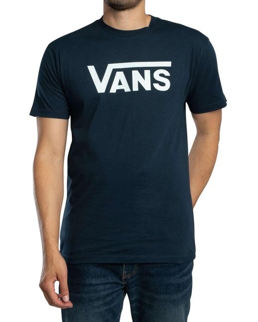 Vans Blue Classic Logo T-shirt for men
