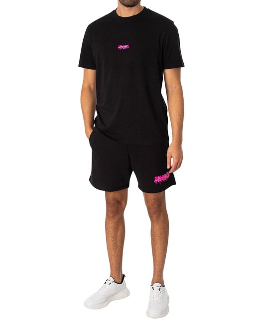 HUGO Black Dapalmi Sweat Shorts for men