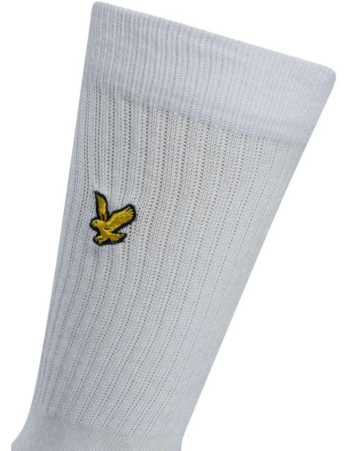 Lyle & Scott Black 5 Pack Camdyn Premium Sport Socks for men