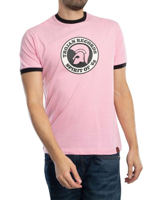 Trojan Pink Spirit Of 69 T-shirt for men