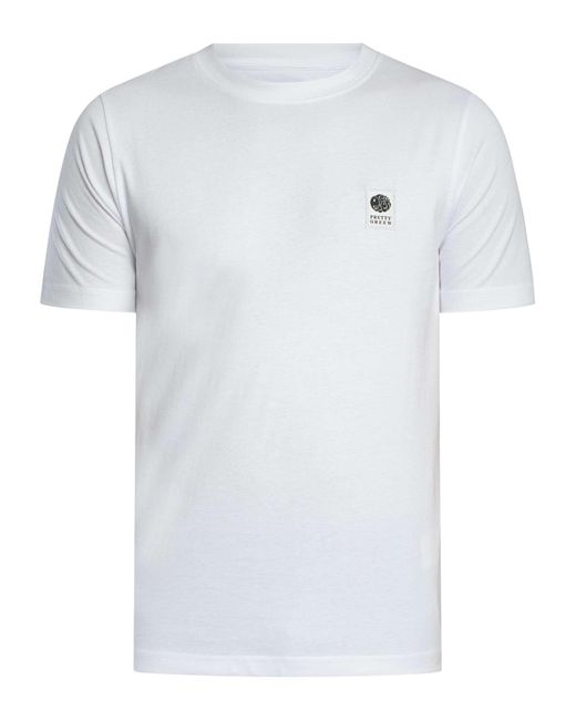 Pretty Green White Sinclair T-shirt for men
