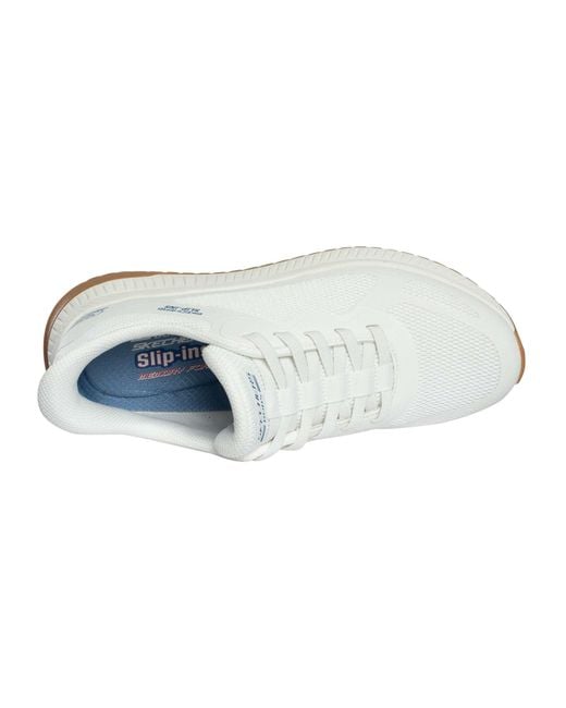 Skechers White Slip-ins Bobs Sport Squad Chaos 4 Trainers for men