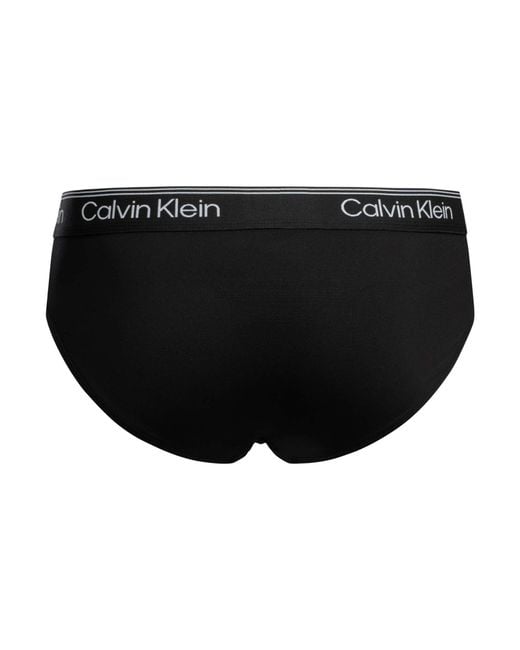 Calvin Klein Black 3 Pack Microfiber Stretch Hip Briefs for men