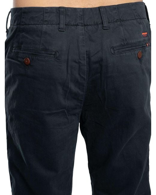 Superdry Blue International Chino Trousers for men