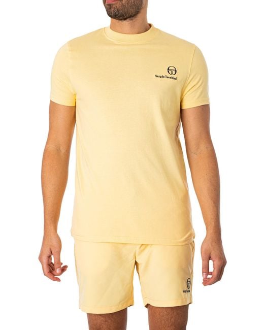 Sergio Tacchini Yellow Felton T-shirt for men
