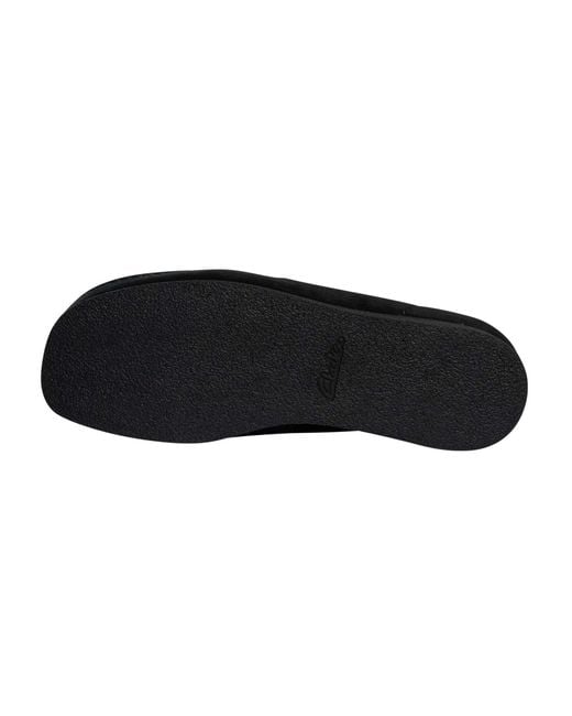 Clarks Black Wallabee Evo Suede Shoes for men