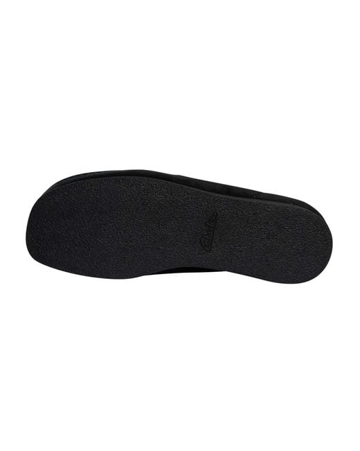 Clarks Black Wallabee Evo Suede Shoes for men