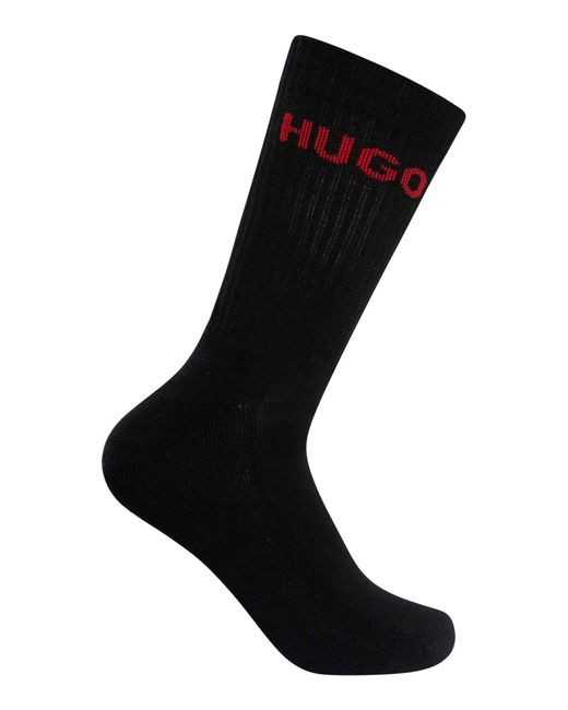 HUGO White 6 Pack Quarter Socks for men