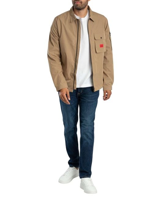 HUGO Natural Emmond Overshirt for men