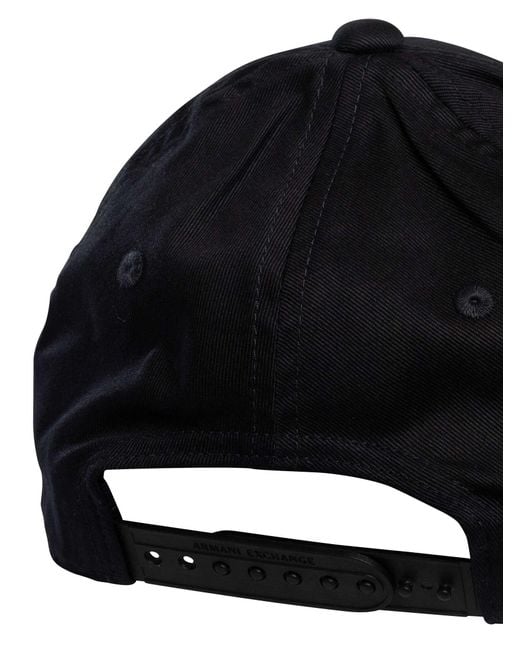 ARMANI EXCHANGE Blue Brand Baseball Cap for men