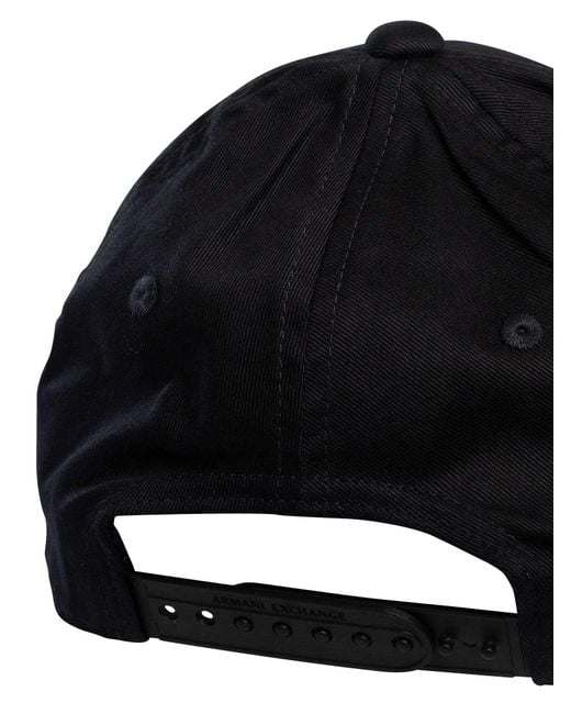 ARMANI EXCHANGE Blue Brand Baseball Cap for men
