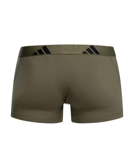 Adidas Blue 3 Pack Active Flex Cotton Trunks for men
