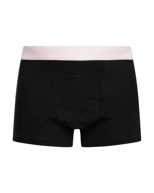 Calvin Klein Black 3 Pack Relaxed Fit Trunks for men