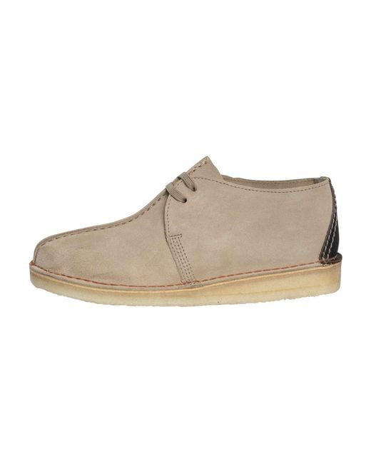 Clarks Natural Desert Trek Suede Shoes for men