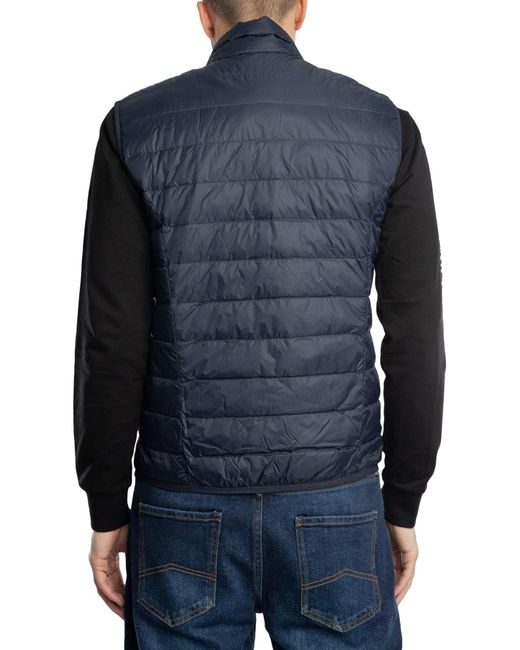 EA7 Blue Chest Logo Lightweight Gilet for men