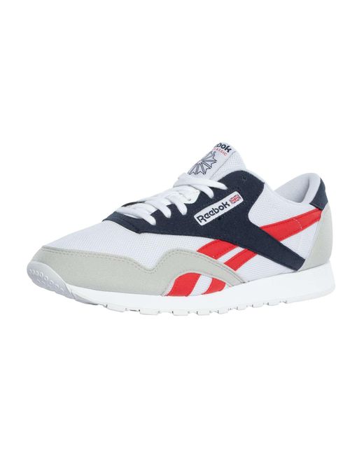 Reebok Blue Classic Nylon Trainers for men