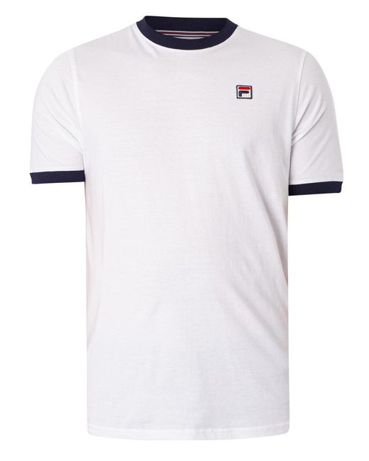 Fila White Marconi Ringer T-shirt for men