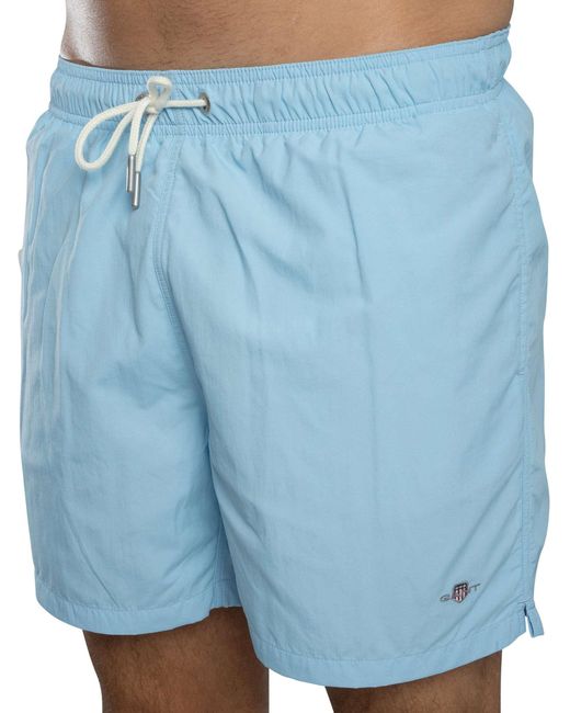 Gant Blue Logo Swim Shorts for men