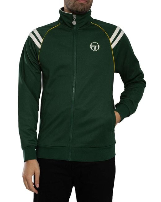 Sergio Tacchini Green New Cortona Track Jacket for men