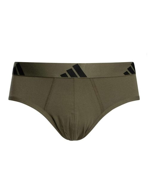 Adidas Blue 3 Pack Active Flex Cotton Briefs for men