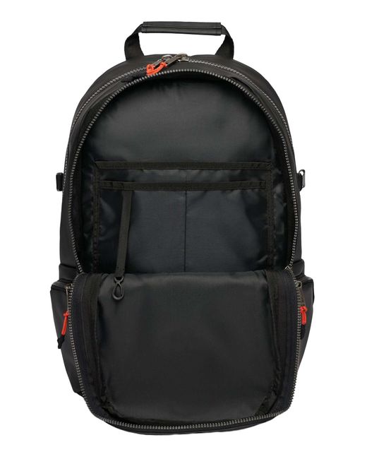 Superdry Black Tarp Emb Backpack for men
