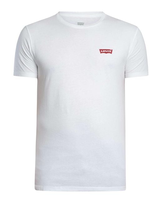 Levi's Black 2 Pack Slim Crew T-shirt for men