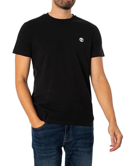 Timberland Black 3 Pack Dustan Slim T-shirts for men