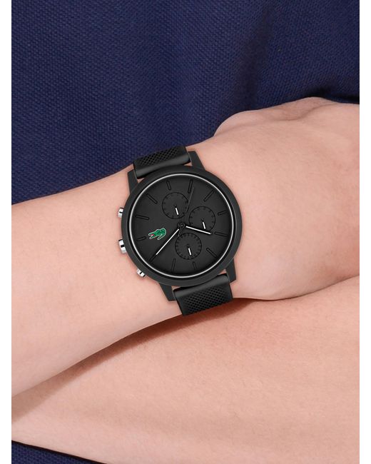 Lacoste 12.12 Chrono Watch in Black for Men | Lyst Canada