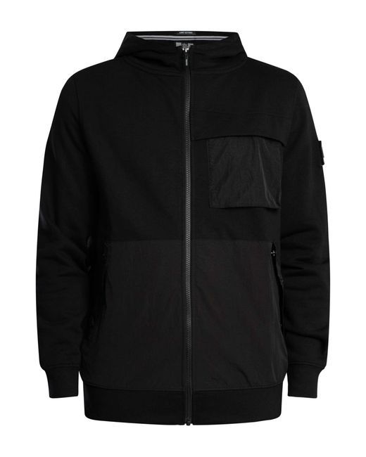 Weekend Offender Black Daponte Zip Hoodie for men