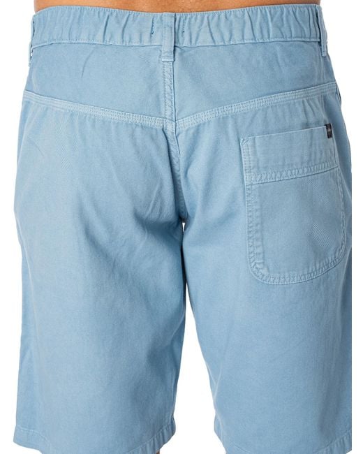 Edwin Blue Gangis Shorts for men