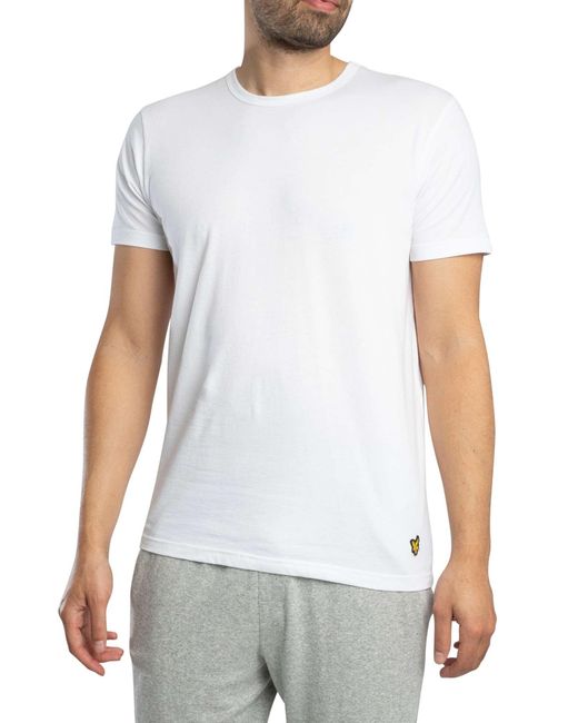 Lyle & Scott Black Basic 3 Pack T-shirt for men