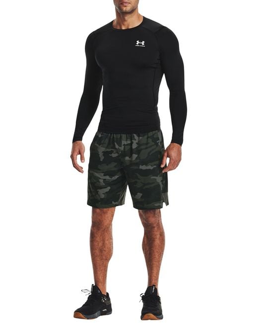 Under Armour Black Heatgear Baselayer Long Sleeved Top for men