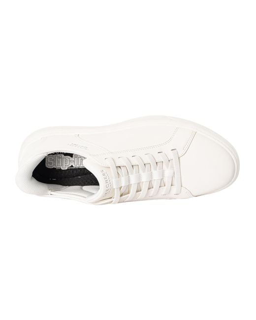 Skechers White Slip-ins Court Break Double Vented Slip-ins Trainers for men