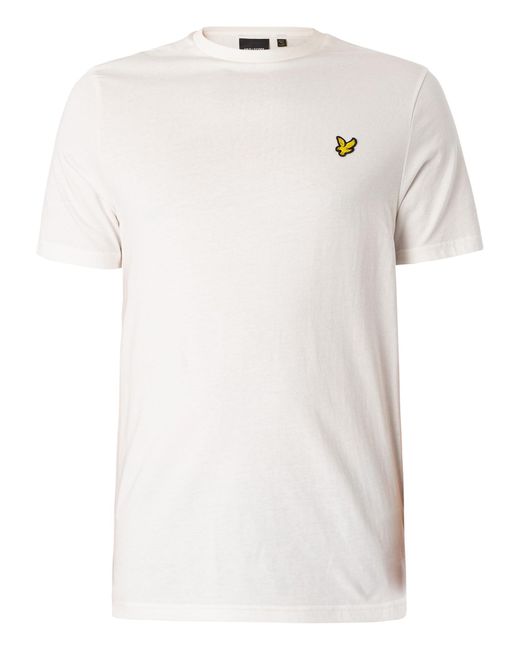 Lyle & Scott White Plain T-shirt for men