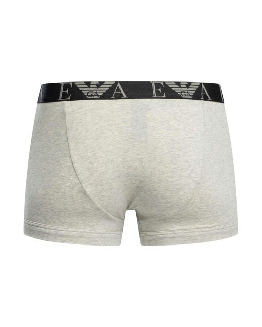Emporio Armani White 3 Pack Trunks for men