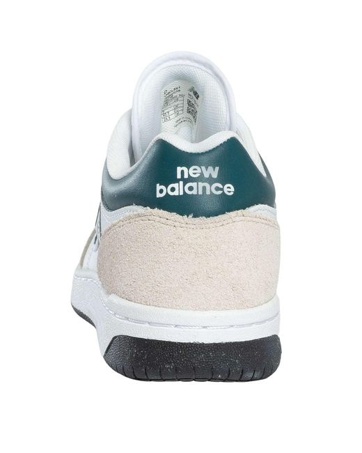 New Balance White 480 Leather Trainers for men