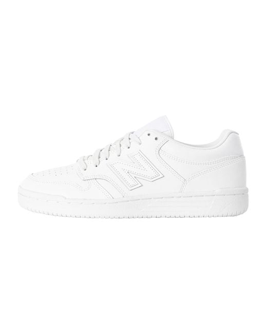 New Balance White Bb480 Leather Trainers for men