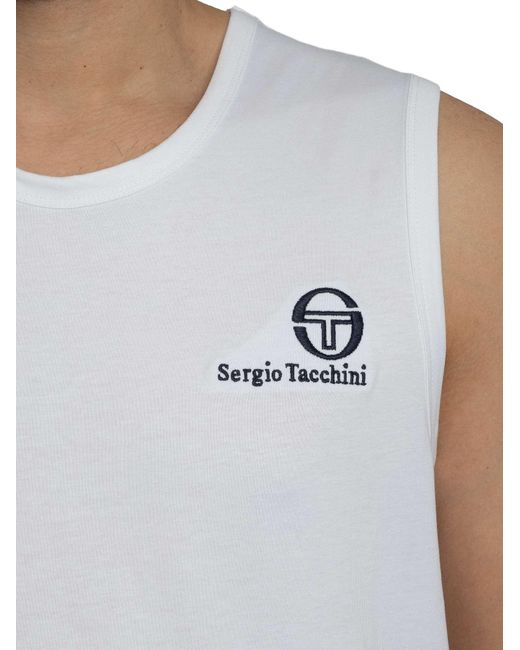 Sergio Tacchini White Sawyer Vest for men