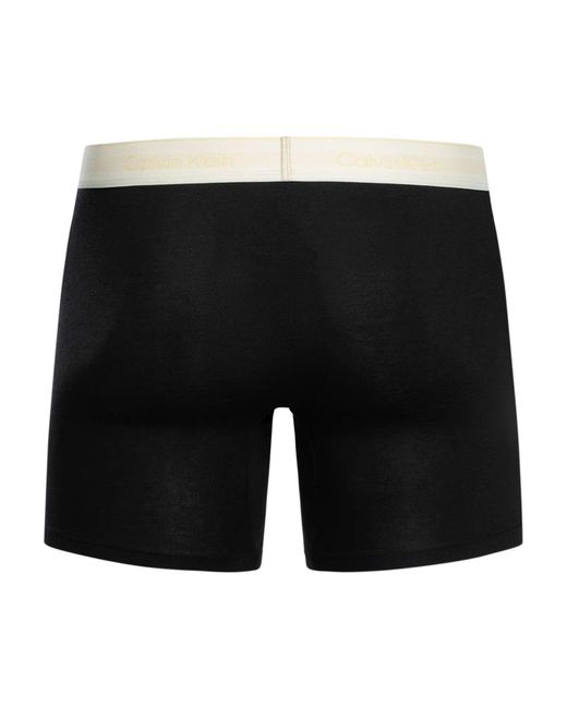 Calvin Klein Black 5 Pack Icon Boxer Briefs for men