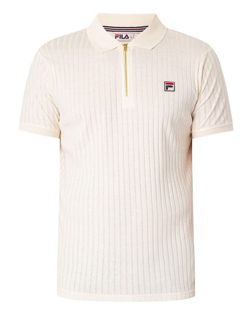 Fila White Pannuci Slim Polo Shirt for men