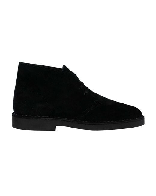 Clarks Black Desert Evo Suede Boots for men