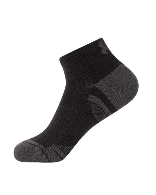 Under Armour Black 3 Pack Performance Tech Low Cut Socks for men