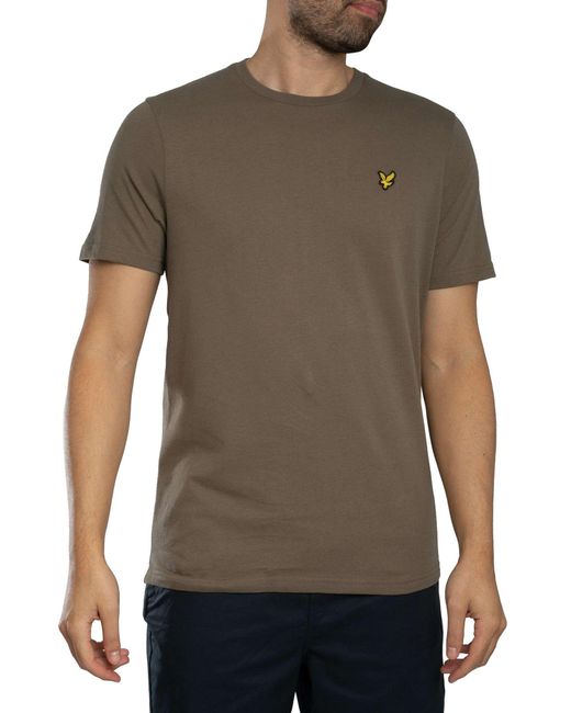 Lyle & Scott Green Logo Plain T-shirt for men