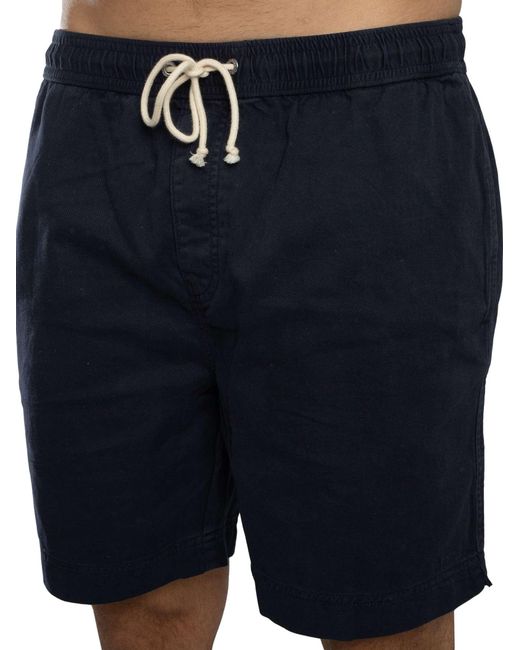 Gant Blue Regular Sunfaded Shorts for men