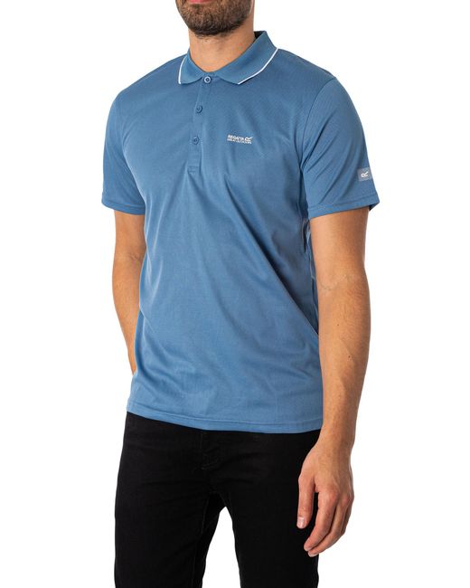 Regatta Blue Maverick V Active Polo Shirt for men