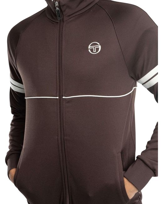 Sergio Tacchini Brown Orion Tack Jacket for men