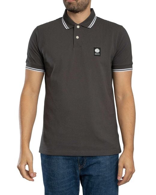 Pretty Green Black Rayner Polo Shirt for men