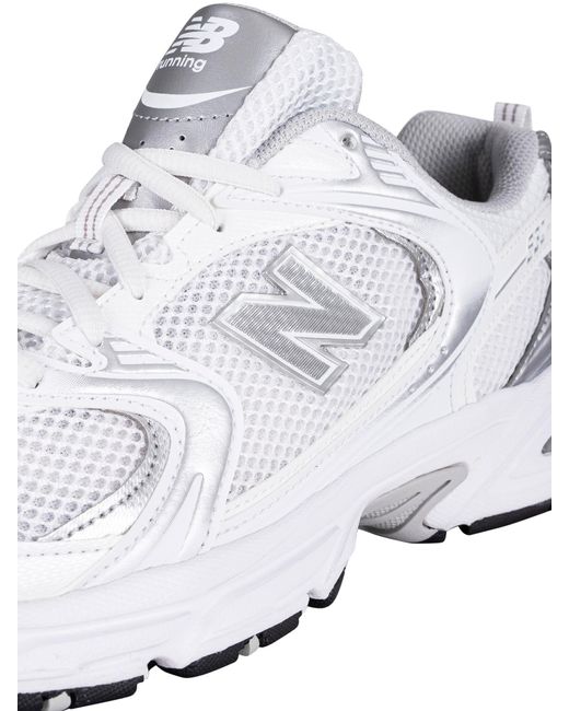 New Balance White 530 Mesh Running Trainers for men