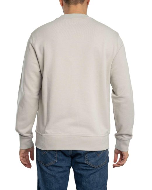 Boss Gray Wesmallcrew Sweatshirt for men