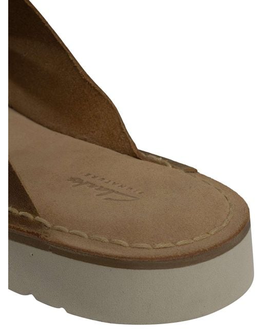 Clarks Brown Solsbury Strap Leather Sandals for men
